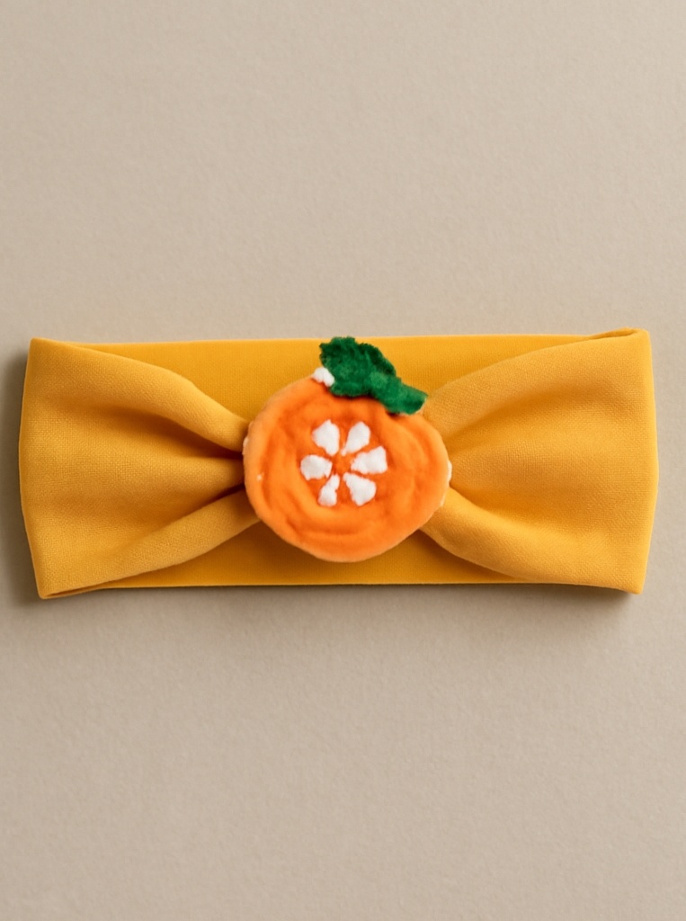 Persimmon Fruit Plush Headband for Babies